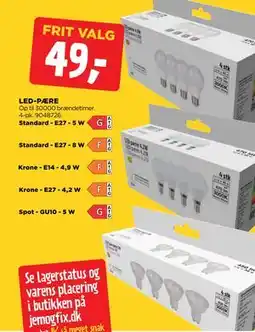 jem & fix LED-PÆRE, DKK 49 tilbud