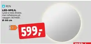 jem & fix LED-SPEJL, DKK 599 tilbud