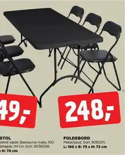 jem & fix FOLDEBORD, DKK 248 tilbud