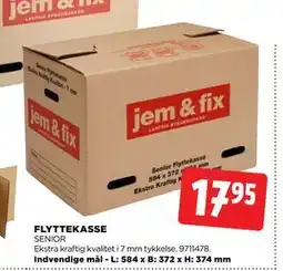 jem & fix FLYTTEKASSE, DKK 17.95 tilbud
