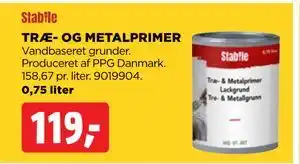 jem & fix TRÆ- OG METALPRIMER, DKK 119 tilbud