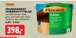 jem & fix TRANSPARENT TRÆBESKYTTELSE, DKK 398 tilbud