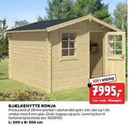 jem & fix BJÆLKEHYTTE RONJA, DKK 7995 tilbud