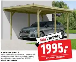 jem & fix CARPORT SINGLE, DKK 1995 tilbud