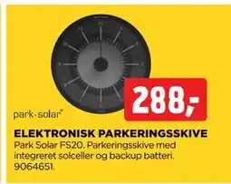jem & fix ELEKTRONISK PARKERINGSSKIVE, DKK 288 tilbud