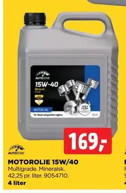jem & fix MOTOROLIE 15W/40, DKK 169 tilbud