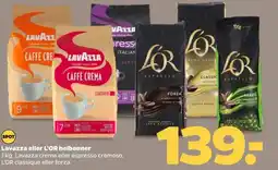 Netto Lavazza eller L'OR helbønner tilbud