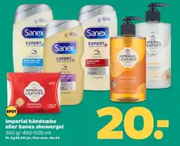 Netto Imperial håndsæbe eller Sanex showergel tilbud
