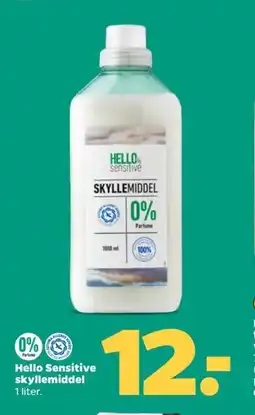 Netto Hello Sensitive skyllemiddel tilbud