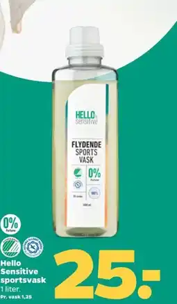 Netto Hello Sensitive sportsvask tilbud