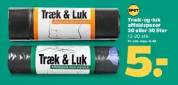 Netto Træk & Luk Affaldspose med snøreluk tilbud