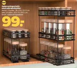 Netto Opbevaringsstativ med udtrækshylder tilbud