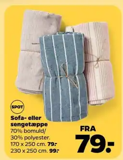 Netto Sofa- eller sengetæppe tilbud