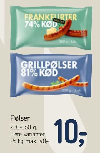 Føtex Pølser tilbud