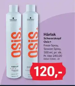 BigDollar Hårlak Schwarzkopf Osis+ tilbud