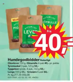 BigDollar Hundegodbidder Naturligt tilbud