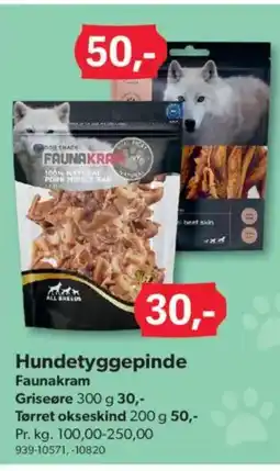 BigDollar Hundetyggepinde Faunakram tilbud