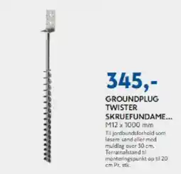 Davidsen Groundplug twister skruefundame tilbud