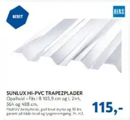 Davidsen Sunlux Hi-pvc trapezplader tilbud