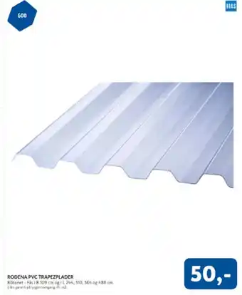 Davidsen Rodena pvc trapezplader tilbud