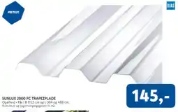 Davidsen Sunlux 2000 pc trapezplade tilbud