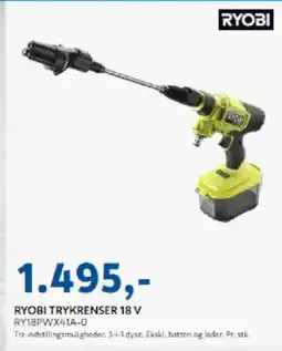 Davidsen Ryobi Trykrenser 18 v tilbud