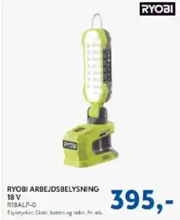 Davidsen Ryobi Arbejdsbelysning 18 v tilbud