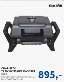 Davidsen Char-Broil transportabel gasgrill tilbud