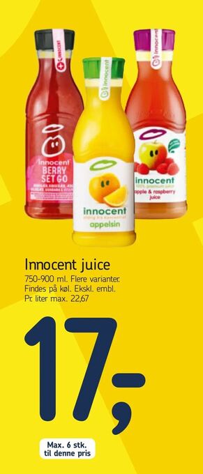 Føtex Innocent juice tilbud
