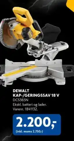 Davidsen DEWALT Kap-/geringssav 18 v tilbud