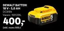 Davidsen DEWALT 18 v - 5,0 ah tilbud