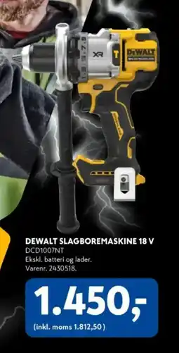Davidsen DEWALT Slagboremaskine 18 v tilbud