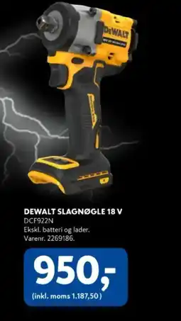 Davidsen DEWALT Slagnøgle 18 v tilbud