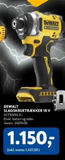 Davidsen DEWALT Slagskruetrækker 18 v tilbud
