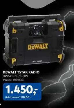 Davidsen DEWALT Tstak radio tilbud