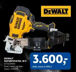 Davidsen DEWALT Papsømpistol 18 v tilbud