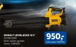 Davidsen DEWALT Løvblæser 18 v tilbud