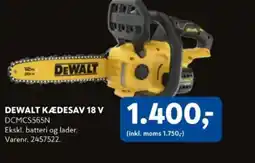 Davidsen DEWALT Kædesav 18 v tilbud