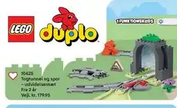 Lego Togtunnel og spor - udvidelsessæt tilbud