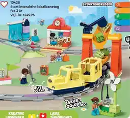 Lego Stort interaktivt lokalbanetog tilbud