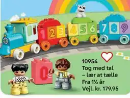 Lego Tog med tal - lær at tælle tilbud
