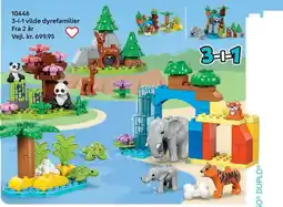 Lego 3-i-1 vilde dyrefamilier tilbud