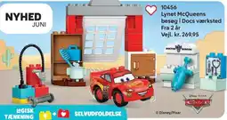 Lego Lynet McQueens besøg i Docs værksted tilbud