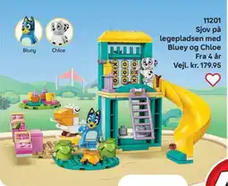 Lego Sjov på legepladsen med Bluey og Chloe tilbud