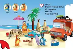 Lego Blueys familie-biltur til stranden tilbud