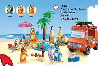 Lego Blueys familie-biltur til stranden tilbud