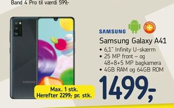 Føtex Samsung Galaxy A41 tilbud