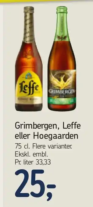 Føtex Grimbergen, Leffe eller Hoegaarden tilbud