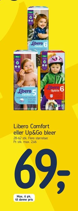 Føtex Libero Comfort eller Up&Go bleer tilbud