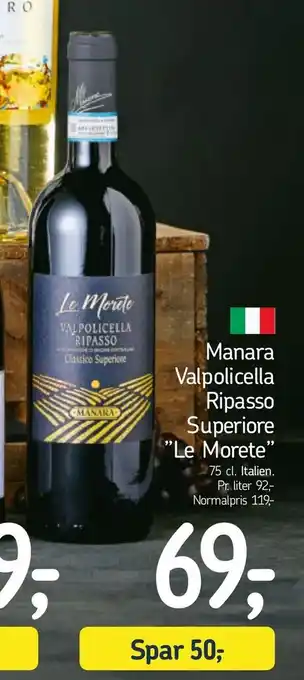 Manara Valpolicella Ripasso Superiore "Le Morete"